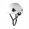 A white safety helmet with black straps and ventilation details, isolated on a white background. Náhled obrázku produktu
