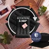 CASARIA Fauteuil tout confort pivotant 360 degrés noir Voir les images du produit 4