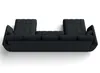 Rundum bezogenes Ecksofa in Beige, frei im Raum stellbare Couch U Form mit gepolsterter Rückenlehne
 Produktbild-Vorschau