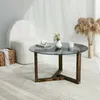 Luigia - Couchtisch, 75x75x40h cm, Grau Nussbaum, Produktbild-Vorschau 2
