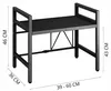 Mikrowellenregal aus Metall - 39-60 cm - Ausziehbares Produktbild-Vorschau 9