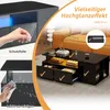 Merax Couchtisch 100x50x35cm mit 9 Fächern und 2 Produktbild-Vorschau 3