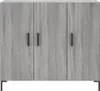 vidaXL Príborník Grey Sonoma 90x34x80 cm odvodený výrobok z Náhľad obrázku produktu 6