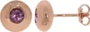 CB150519D51 Ohrstecker mit Pink Amethyst ca. 0,60 ct. Produktbild-Vorschau 2