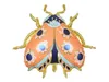Folienluftballon Marienkäfer 61x70cm orange blau Produktbild-Vorschau 5