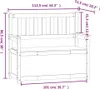 Lavice 112,5x51,5x96,5 cm masivní borovice Náhled obrázku produktu 7