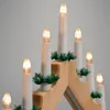 Vianočný svietnik na batérie, 7 LED svetiel, ihlan Náhľad obrázku produktu 2