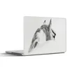 MuchoWow® Laptop Aufkleber Sticker Cover Pferd - Weiß - Produktbild-Vorschau 1