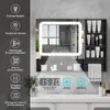 Puluomis armoire de toilette salle de bain 80cm avec 3 Voir les images du produit 3