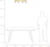 BELIANI Lampa sufitowa złota metalowa 70 cm 4-punktowa Podgląd zdjęcia produktu 7