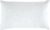 A white quilted pillow with a geometric pattern. Produktbild-Vorschau