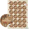 Weihnachtsaufkleber SET 5 x 24 weihnachtliche Sticker 4 cm Produktbild-Vorschau 6