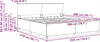 vidaXL Rama łóżka z wezgłowiem dąb sonoma 200 x 200 cm Podgląd zdjęcia produktu 8