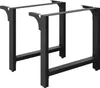 Stalowe nogi stołu Wiltec zestaw 2 kwadratowych rur 90x72cm Podgląd zdjęcia produktu 1