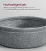 Close-up of the rim of a fabric storage basket. Produktbild-Vorschau