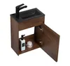 Badplaats Gäste-WC Waschtisch Set Sinta 40 x 22 cm Walnuss Produktbild-Vorschau 2