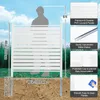 VEVOR Gartenzaun 122 x 122 cm Sichtschutzzaun PVC und Produktbild-Vorschau 7