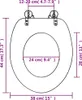 vidaXL Sedile per WC con coperchio a chiusura morbida Anteprima dell’immagine prodotto 7