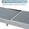 Gartentisch Balkontisch Ausziehbar 90 - 180 cm Silber Anti Produktbild-Vorschau 3