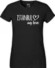 Huuraa Damen T-Shirt Istanbul my love M Black Bio Baumwolle Produktbild-Vorschau 2