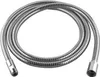 A coiled silver shower hose on a white background. Anteprima dell’immagine prodotto
