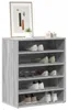 vidaXL Armoire à chaussures Gris Sonoma 60x35x70 cm Bois Voir les images du produit 3