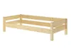 Einzelbett, Holzbett Kiefer massiv klar lackiert 90x200 Produktbild-Vorschau 2