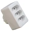 Adaptateur multiprise 3 prises blanc - Adaptateur Voir les images du produit 1
