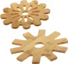 com-four® 4-delige set bamboe panonderzetters - Productafbeelding-voorbeeld 1