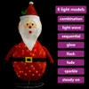 vidaXL decorazione natalizia Babbo Natale LED tessuto 90 cm Anteprima dell’immagine prodotto 8