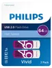 Philips USB-Stick 64 GB USB 2.0 Vivid Edition Magic Purple Produktbild-Vorschau 1