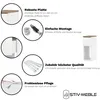 STIV Möbel | Table de chevet étroite Blanc Mat/Dub Wotan Voir les images du produit 3