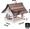 KADAX Vogelhaus zum Aufhängen, Vogelfutterhaus aus Holz, Produktbild-Vorschau 3