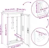 vidaXL Briefkasten mit Speicher Rostig 30 x 20 x 55 cm Produktbild-Vorschau 8