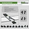 Vordach 120 x 80 cm schwarz Haustürdach Haustür Pultvordach Produktbild-Vorschau 5