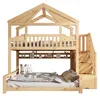Kinder-Etagenbett 90x200 + 140x200 cm im Haus-Design mit Produktbild-Vorschau 16