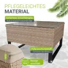 Juskys Polyrattan Lounge Santorini inkl. Abdeckung - Produktbild-Vorschau 3