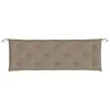 vidaXL Cuscini per panca da giardino 2 pz. Taupe 150x50x7 Anteprima dell’immagine prodotto 6