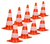 ECD Germany 9 Stück Verkehrskegel Pylone 47 cm, Produktbild-Vorschau 1