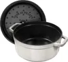 Staub Round Cast Iron Pot - 6.7 ltr  White Truffle Anteprima dell’immagine prodotto 6