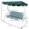 DEGAMO Hollywoodschaukel Gartenschaukel Florida 3-sitzer, Produktbild-Vorschau 6