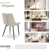 tectake® Set Stuhl Monroe gepolstert, in Samtoptik 48 x 59 Produktbild-Vorschau 5