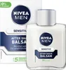 A product shot of Nivea Men Sensitive After Shave Balsam, with its packaging visible. Produktbild-Vorschau