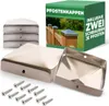 Novatool 5 Stück Edelstahl Pfostenkappen 71x71mm mit Produktbild-Vorschau 1