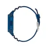 A side view of a blue digital watch with a silver buckle. Produktbild-Vorschau