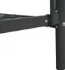 Close-up view of the joint between a horizontal bar and a vertical leg of a gray metal structure. Produktbild-Vorschau