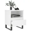 ZMH Nachttisch Weiß 40x35x50 cm Holzwerkstoff Produktbild-Vorschau 4
