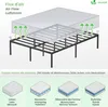 VOUNOT® Bettgestell 180x200 cm Metallbett mit Lattenrost Produktbild-Vorschau 7