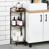 Mensola angolare in metallo nero 23,5x23,5x76 cm Anteprima dell’immagine prodotto 10