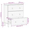 vidaXL Mobile laterale 60x33x75 cm in legno massiccio di Anteprima dell’immagine prodotto 12